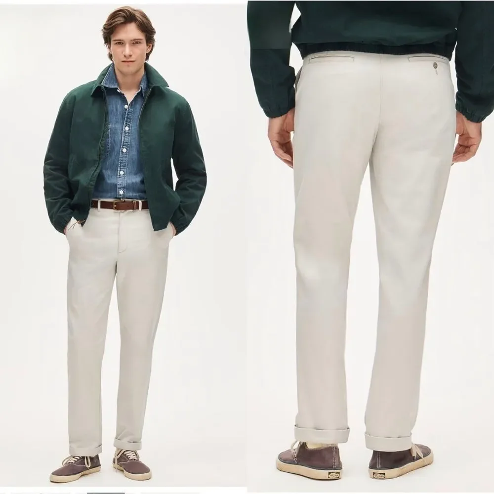 NWT J CREW Broken-in Straight chino pant in “Stone”
